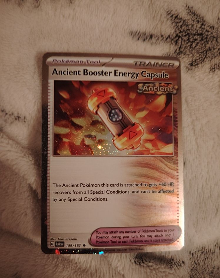 2024 Pokémon Paradox Rift #159 Ancient Booster Energy Capsule — front
