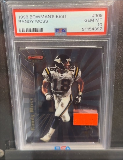 1998 Bowman's Best #109 Randy Moss — front