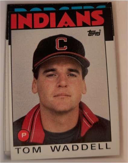 1986 Topps #86 Tom Waddell Cleveland Indians — front