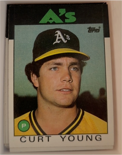 1986 Topps #84 Curt Young — front