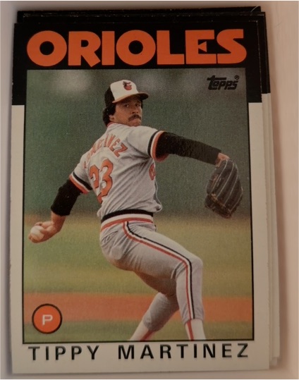 1986 Topps #82 Tippy Martinez Baltimore Orioles — front