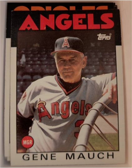 1986 Topps #81 Gene Mauch — front