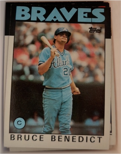 1986 Topps #78 Bruce Benedict — front
