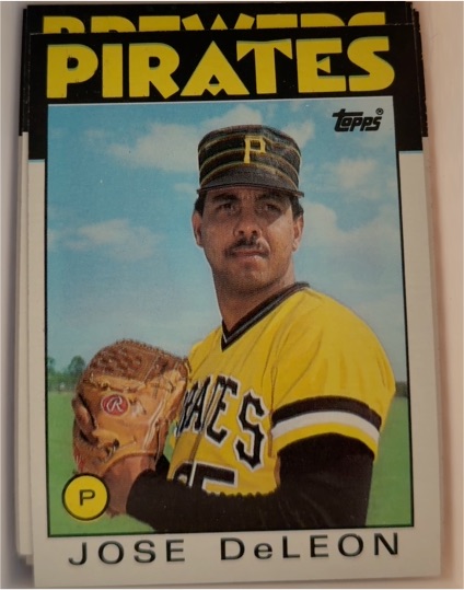 1986 Topps #75 Jose DeLeon — front