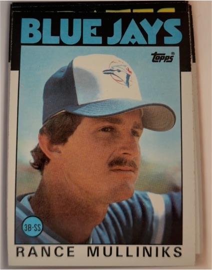 1986 Topps #74 Rance Mulliniks — front