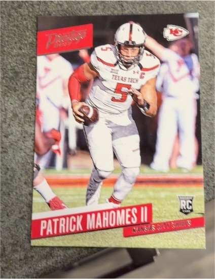 2017 Panini Prestige #232 Patrick Mahomes II Rookie Card — front