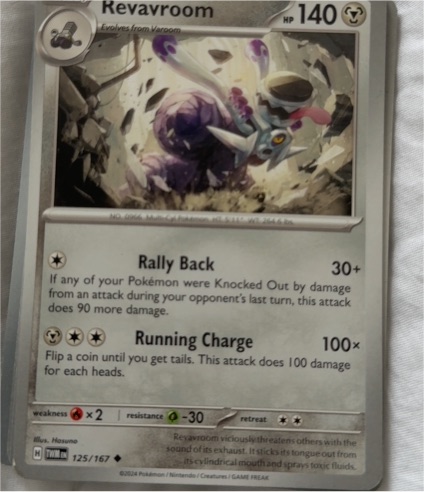 2024 Pokemon Revavroom #125/167 — front