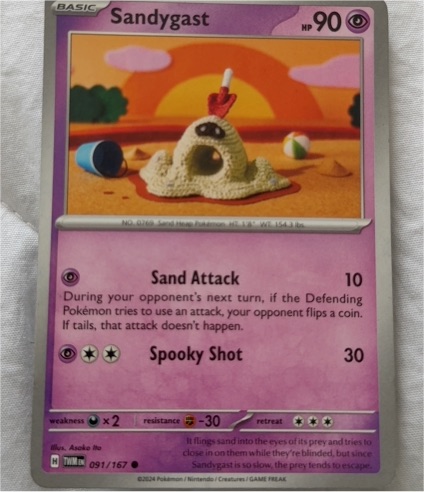 2024 Pokemon SV06: Twilight Masquerade #091 Sandygast — front