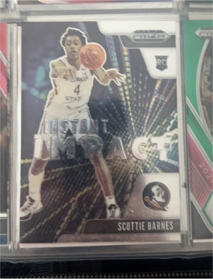 2021-22 Panini Prizm Draft Picks #4 Scottie Barnes Instant Impact Rookie Card — front