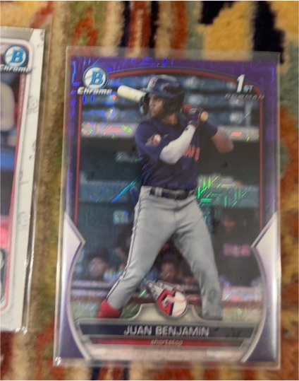 2021 Bowman Chrome #BDC-1 Juan Benjamin — front