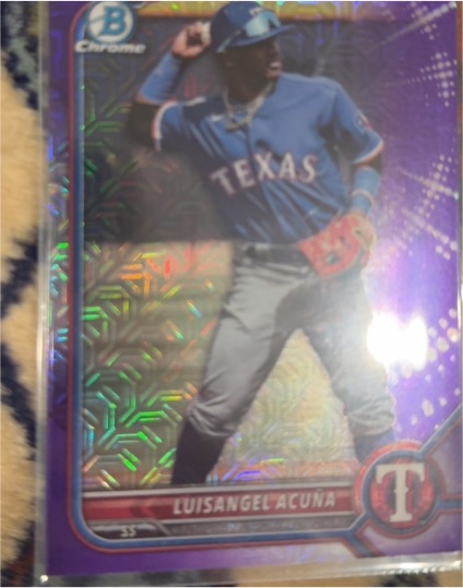 2022 Bowman Chrome #BCP-35 Luisangel Acuna — front