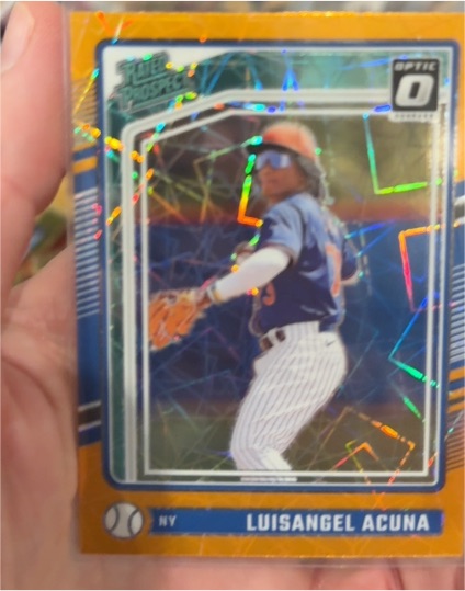 2024 Donruss Optic Rated Prospect Black Velocity #3 Luisangel Acuna — front