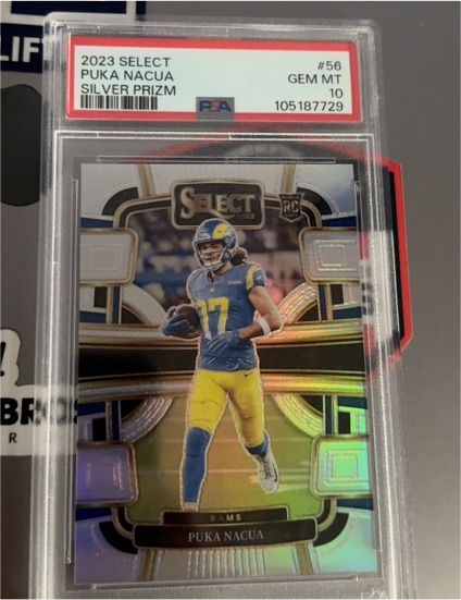 2023 Panini Select #56 Puka Nacua Silver Prizm — front