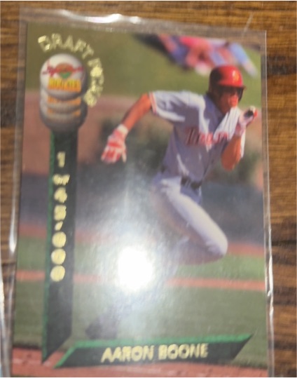 1994 Signature Rookies Draft Picks #1 Aaron Boone — front