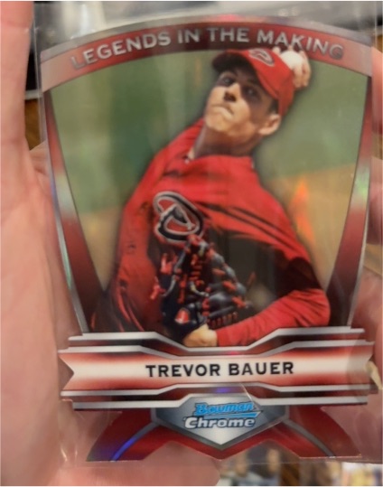 2012 Bowman Chrome Legends in the Making Die-Cut #LIM-TB Trevor Bauer — front