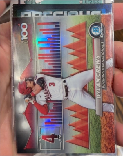2024 Bowman Chrome Scouts Top 100 #BTP-4 Dylan Crews — front