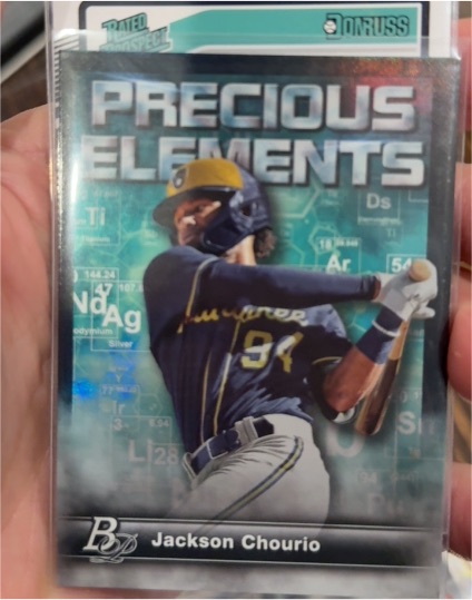 2023 Bowman Platinum #PE-18 Jackson Chourio Precious Elements — front