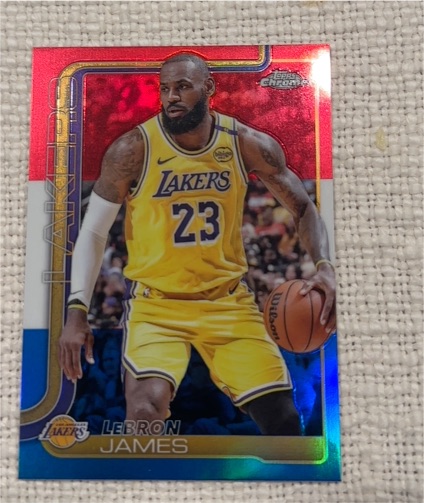 2025-26 Topps Chrome #127 LeBron James — front