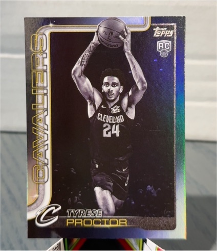 2025-26 Topps #250 Tyrese Proctor Blackout — front