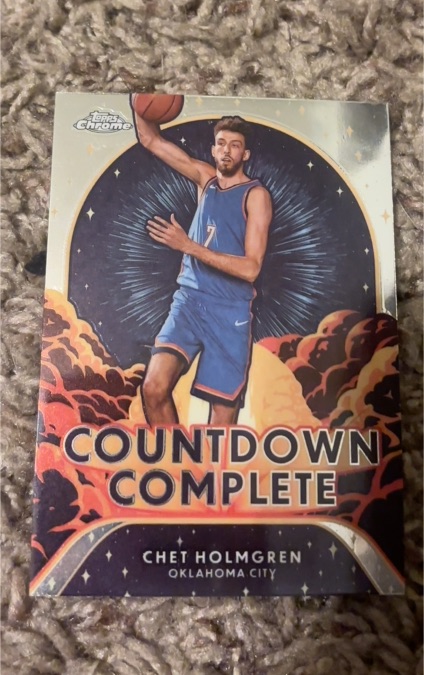 2024-25 Topps Chrome #CC-4 Chet Holmgren Countdown Complete — front