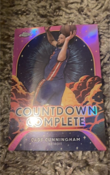 2024-25 Topps Chrome #CC-10 Cade Cunningham Countdown Complete — front