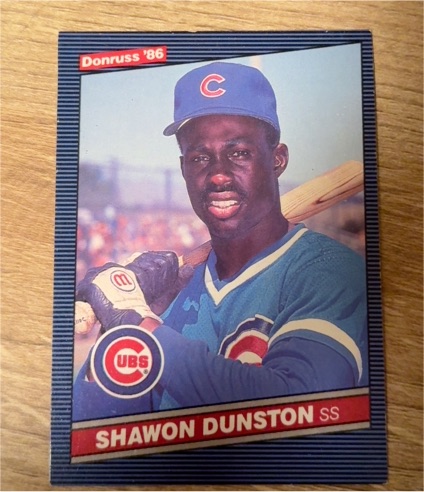 1986 Donruss #311 Shawon Dunston — front