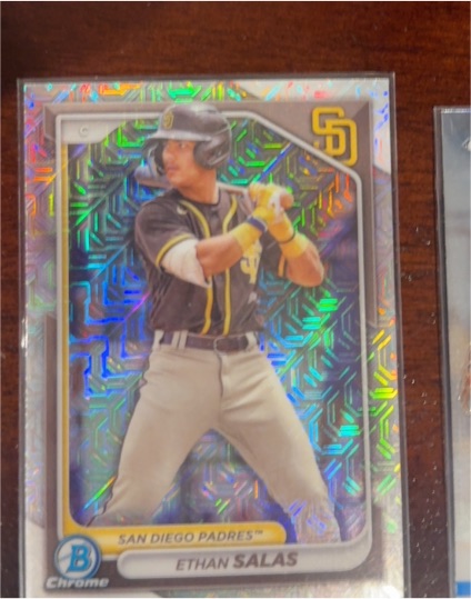 2024 Bowman Chrome Prospects #BCP-102 Ethan Salas Mojo Refractor — front