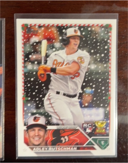 2023 Topps Holiday #H50 Adley Rutschman Rookie — front