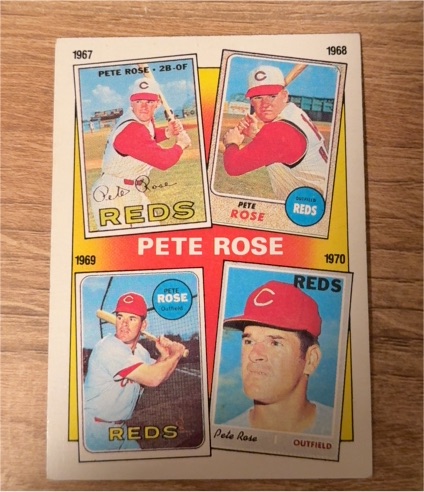 1986 Topps #3 The Pete Rose Years 1967-1970 — front