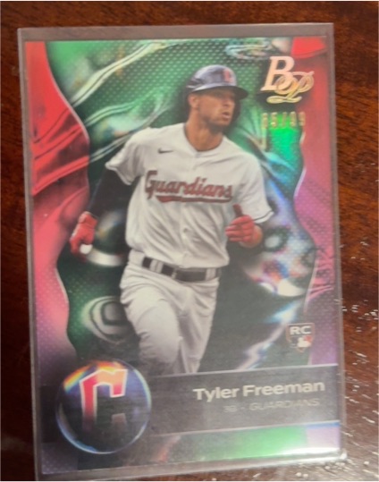 2023 Bowman Platinum #30 Tyler Freeman — front