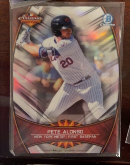 2019 Bowman Chrome Arizona Fall League #AFL-PA Pete Alonso — front