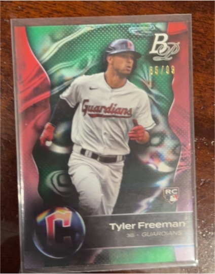 2023 Bowman Platinum #30 Tyler Freeman — front