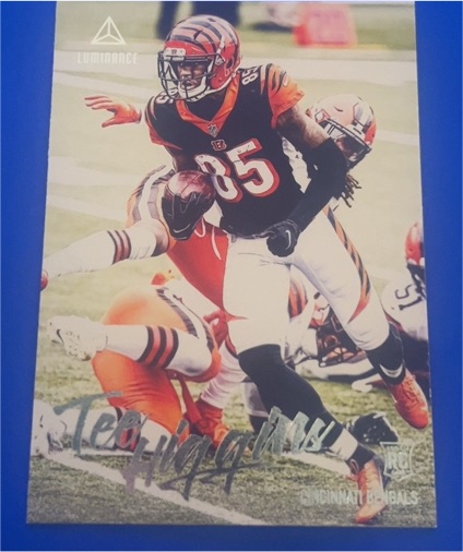 2020 Panini Chronicles Luminance #214 Tee Higgins — front