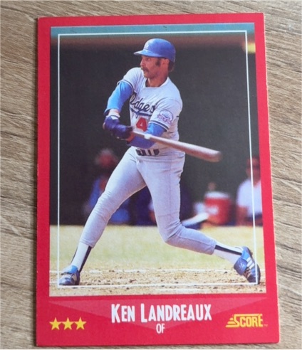 1988 Score #247 Ken Landreaux — front
