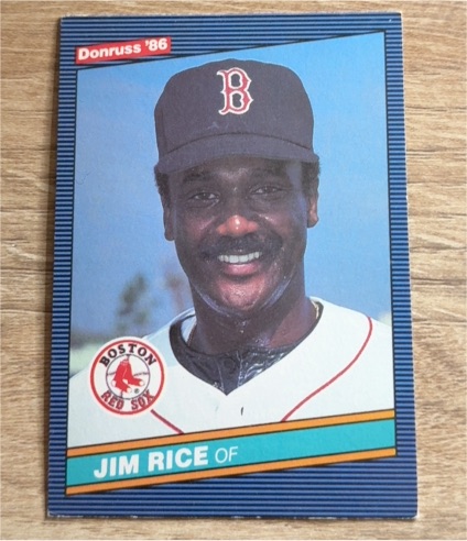 1986 Donruss #213 Jim Rice — front