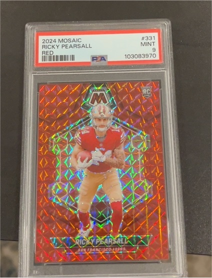 2024 Panini Mosaic #331 Ricky Pearsall Red — front