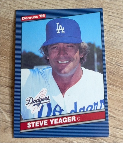1986 Donruss #519 Steve Yeager — front
