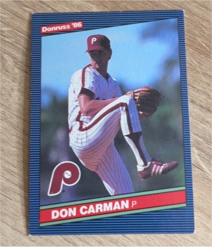 1986 Donruss #427 Don Carman — front