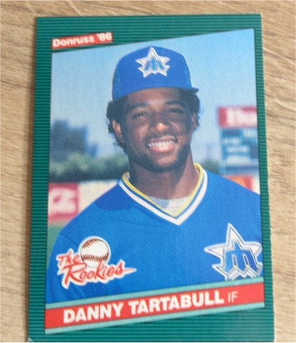 1986 Donruss The Rookies #45 Danny Tartabull — front