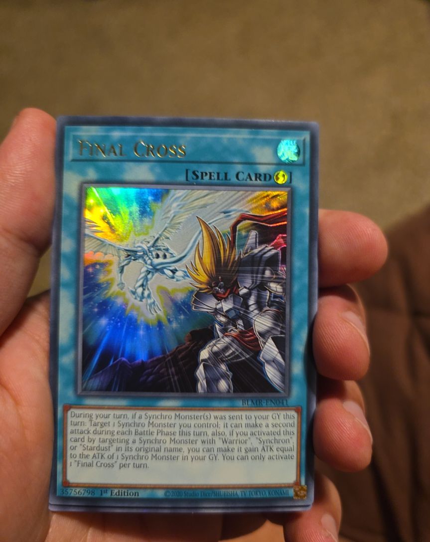 2020 Yu-Gi-Oh! Battles of Legend: Monstrous Revenge #BLMR-EN041 Final Cross — front