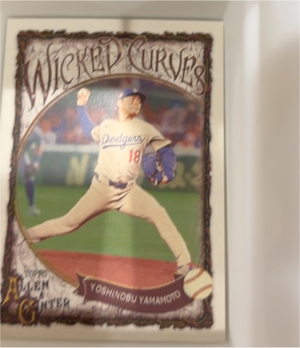 2025 Topps Allen & Ginter #WC-11 Yoshinobu Yamamoto Wicked Curves — front