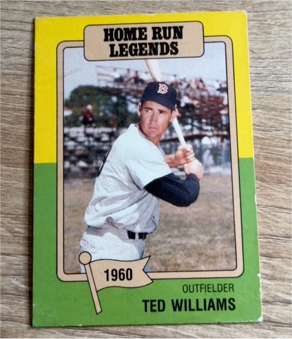 1986 Big League Chew Home Run Legends #8 Ted Williams — front