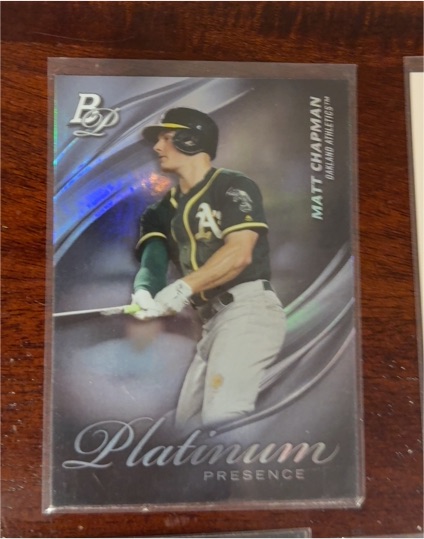 2019 Bowman Platinum Platinum Presence #PP-4 Matt Chapman — front