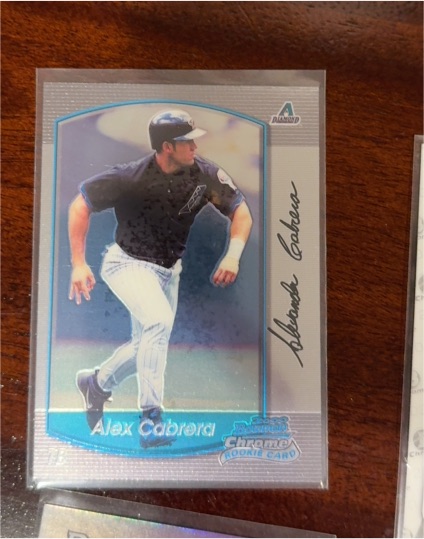 2000 Bowman Chrome #104 Alex Cabrera Rookie Card — front