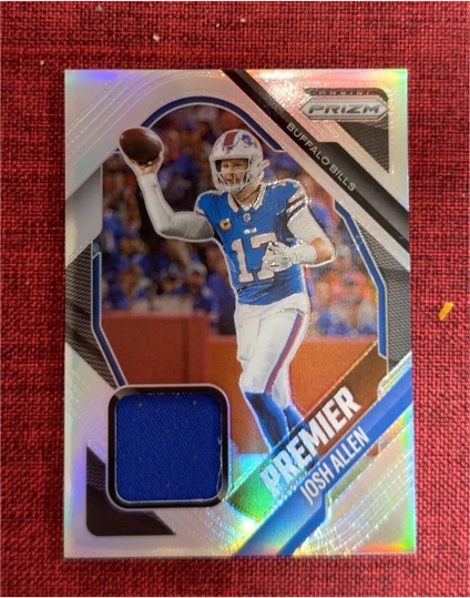 2025 Panini Prizm #PJY-JAN Josh Allen Premier Silver Patch — front