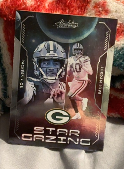 2023 Panini Absolute #SG-8 Jordan Love Star Gazing — front