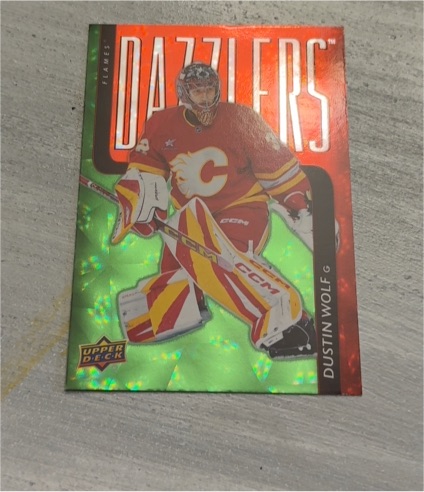 2025-26 Upper Deck Series 1 #DZ-38 Dustin Wolf Dazzlers — front