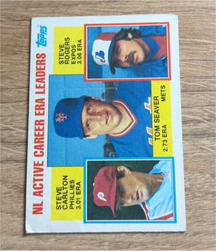 1984 Topps #708 Tom Seaver / Steve Carlton / Steve Rogers — front
