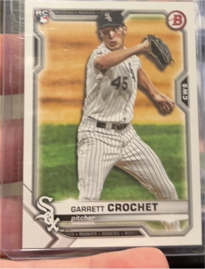 2021 Bowman #47 Garrett Crochet — front