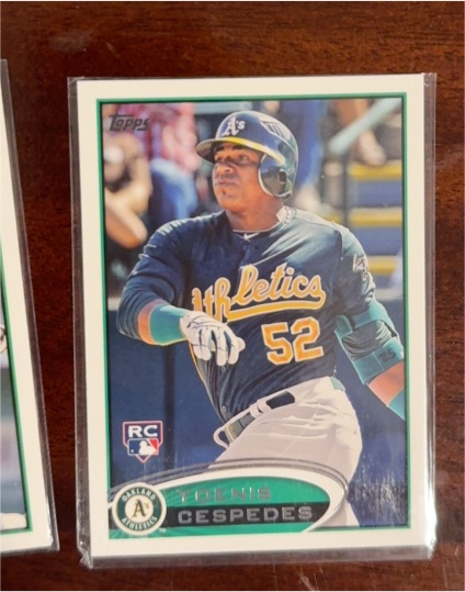 2012 Topps #396 Yoenis Cespedes — front